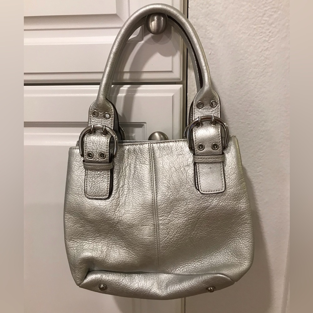 Tignanello Leather Handbag Purse Tote Bag - Picture 2 of 5